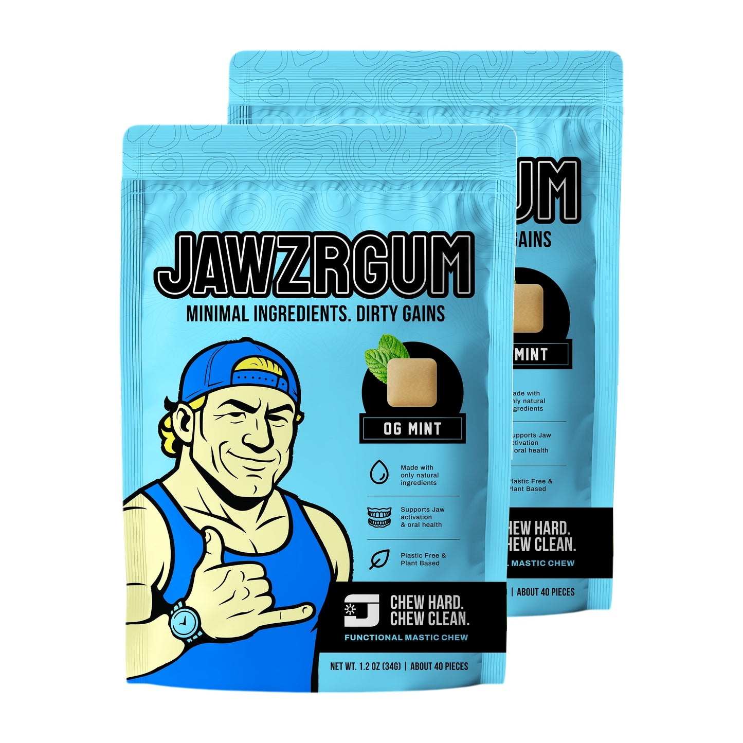 Jawzrgum - Mint Flavor 40 Pieces